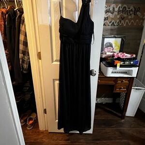 Xscape Black One Shoulder Cocktail Sundress
